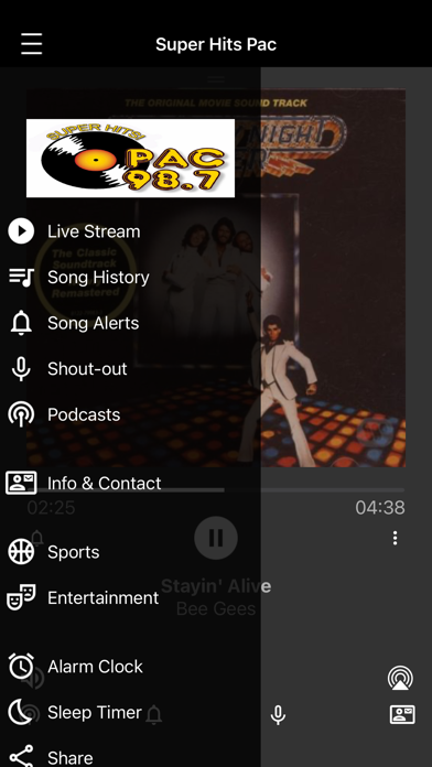 PAC 98.7 Radio Screenshot