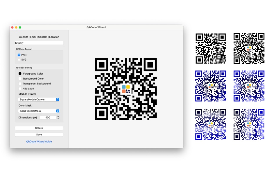 #1. QRCode Wizard (macOS) 由: Cyprian Mengich