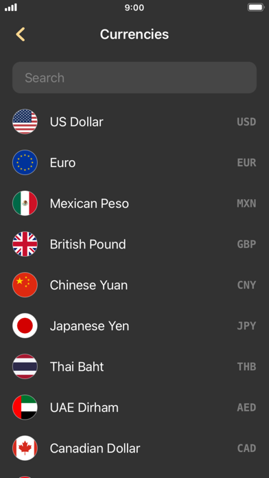 Currency converter calculator! Screenshot