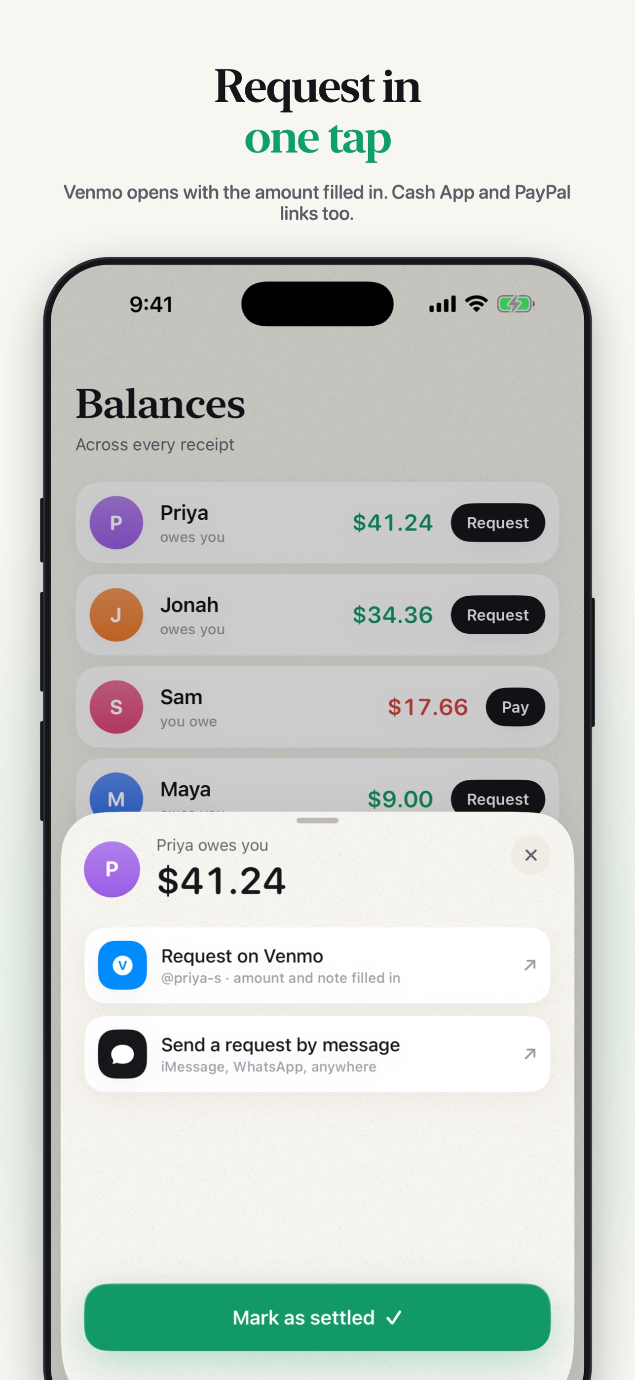 Screenshot 4 of Settled: Split the Bill