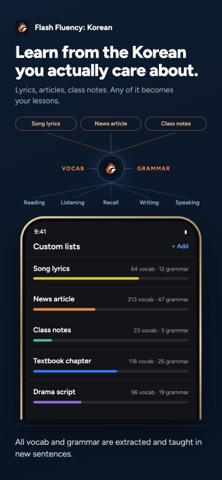 FlashFluency: Korean iPhone screenshot