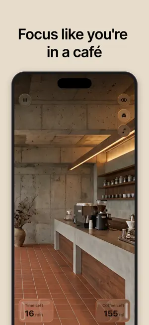 BrewFocus - Focus in a Cafe screenshot 1