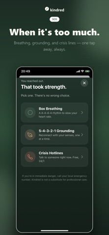Kindred: Mental Health & Mood screenshot