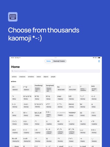 Kaomoji Keyboard + Emoji Maker