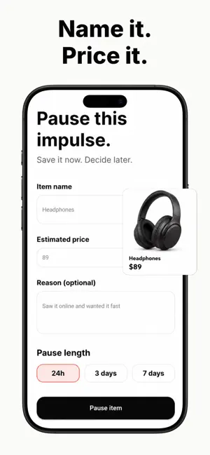 Stop Impulse Buying: No Buy screenshot 2