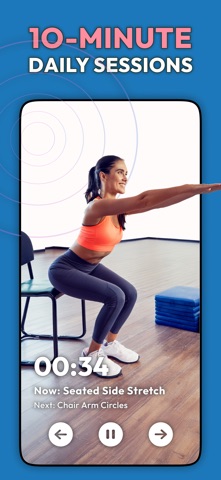 Chair Workout For Men:ChairFIT iPhone screenshot