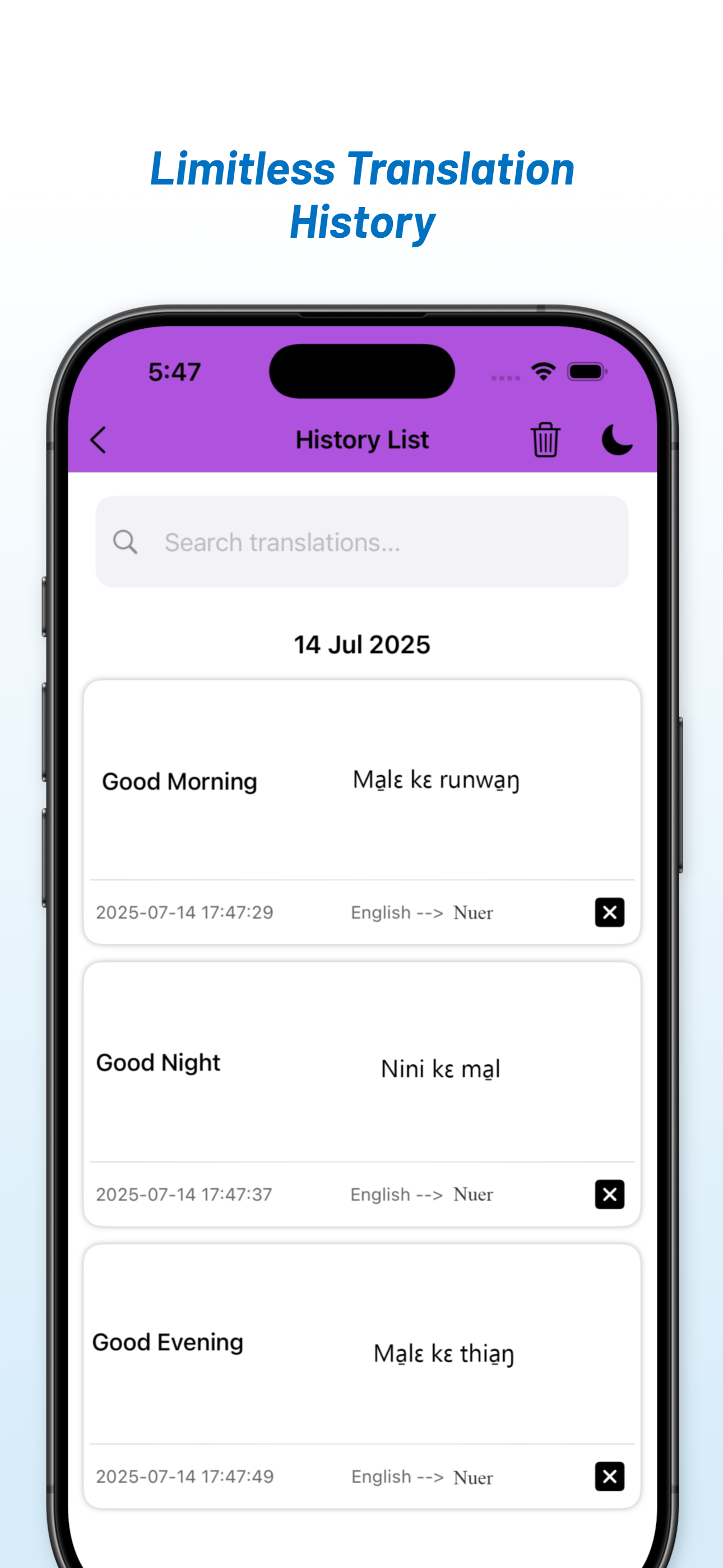 English - Nuer Translator