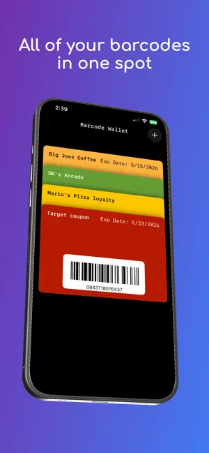 BarcodeWallet screenshot 1