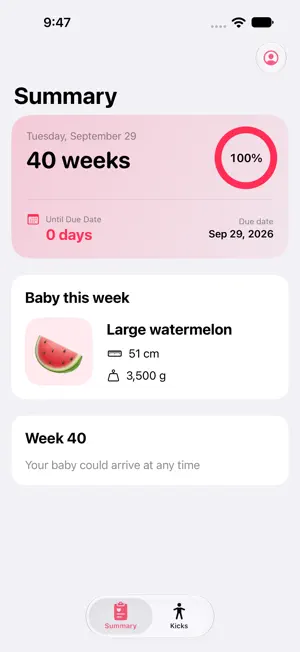 HeartBud - Pregnancy Widget screenshot 3