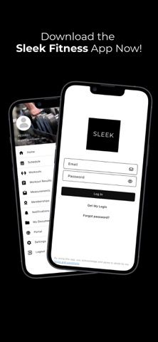 Sleek Fitness iPhone screenshot