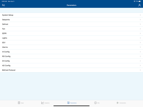 Copeland Cold Chain Connect iPad screenshot 8 - Utilities app
