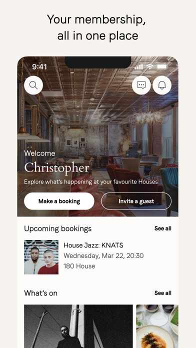 Soho House iPhone screenshot 2 - Lifestyle app