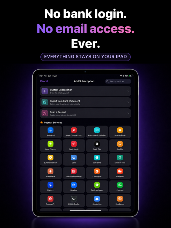 Subscription Stopper: Manager iPad screenshot