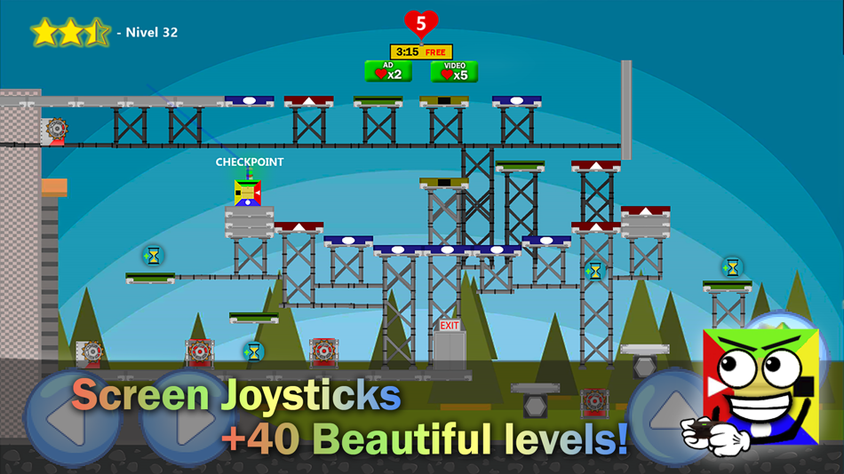 #4. The BOX: 2D Platform Game (iOS) 由: Victor Angel Belluccini