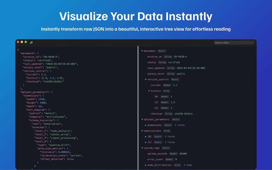 #1. JSON-Kit (macOS) Ved: Davit Darsalia