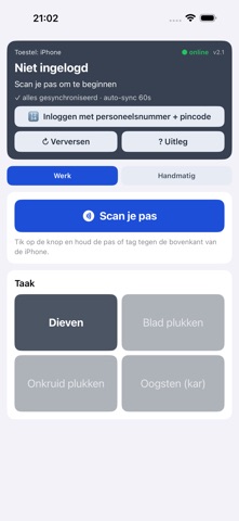 TVK padregistratie screenshot 2