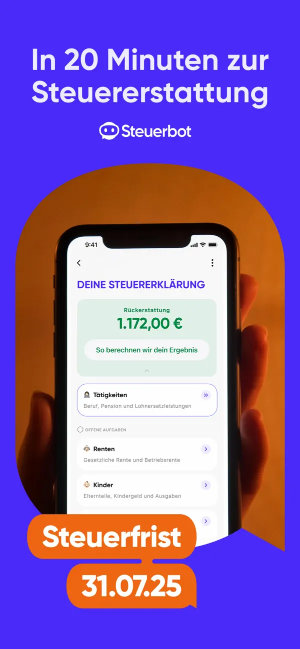 Steuerbot – Deine Steuer-App Screenshot 1