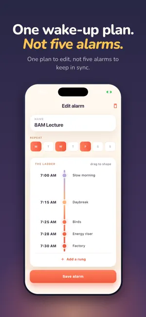 Snoozers Alarm Clock: Slowrise screenshot 2