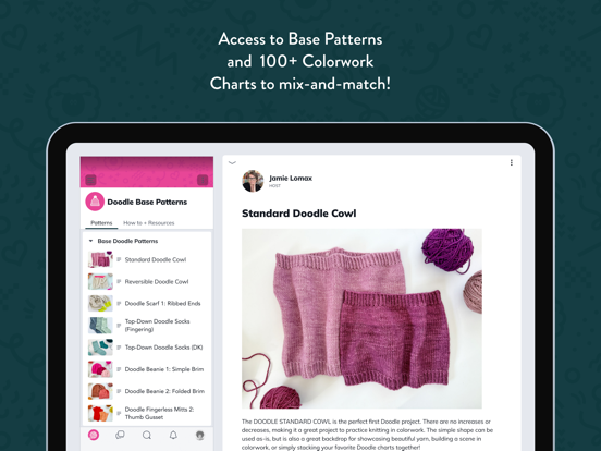 Doodles by Pacific Knit Co. iPad screenshot 1 - Education app