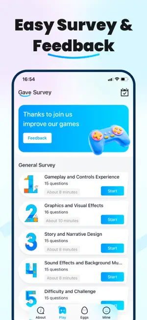 Gave Survey - Play & Feedback iPhone screenshot 2