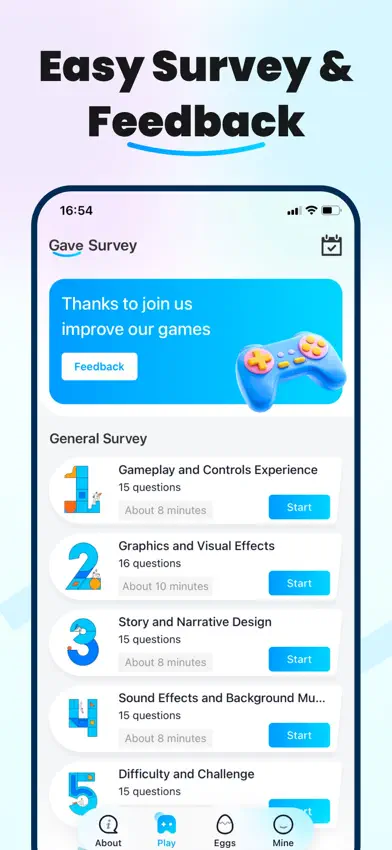 Gave Survey - Play & Feedback screenshot 2