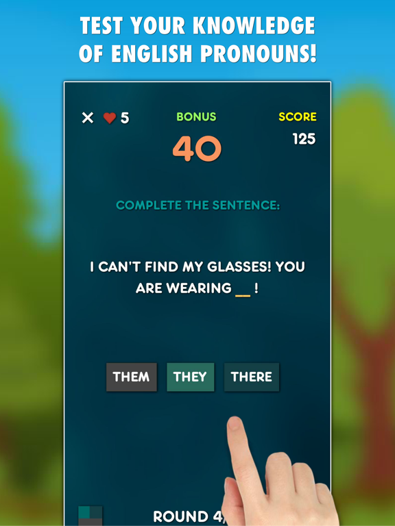 Screenshot #4 pour Pronouns Grammar Test