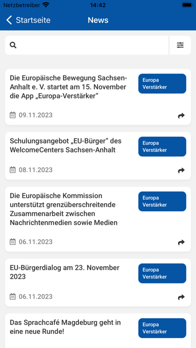 Europa-Verstärker Screenshot