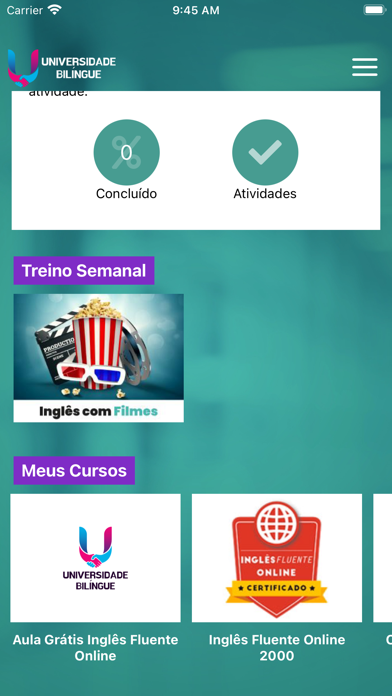 Universidade Bilíngue Screenshot