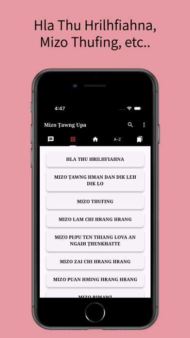 Mizo Tawng Upa Screenshot