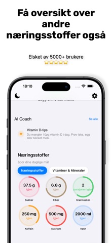 Kalo: Tell kalorier enkelt screenshot