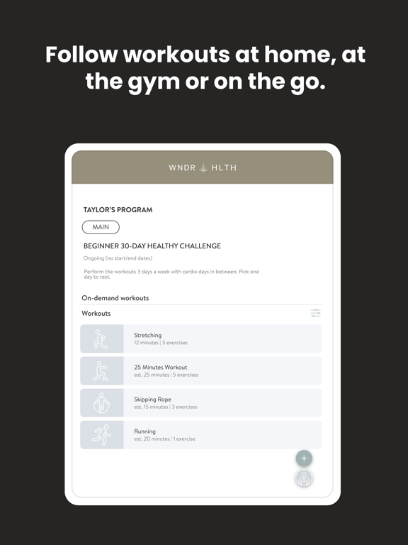 Screenshot #6 pour WndrHLTH Fitness