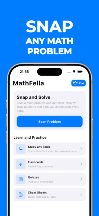 Math Solver: MathFella Screenshot 1 of 5