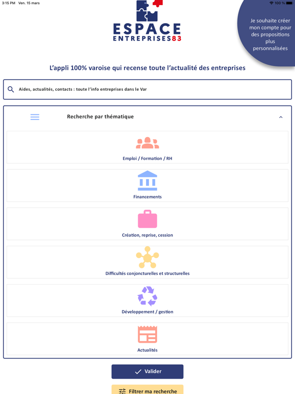 Screenshot #6 pour ESPACE ENTREPRISES 83
