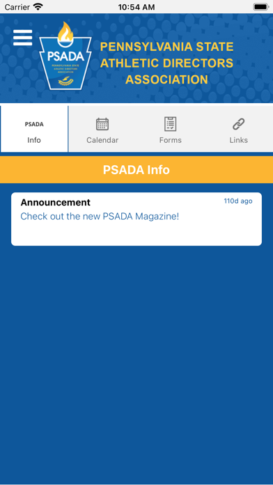 PSADA News Screenshot