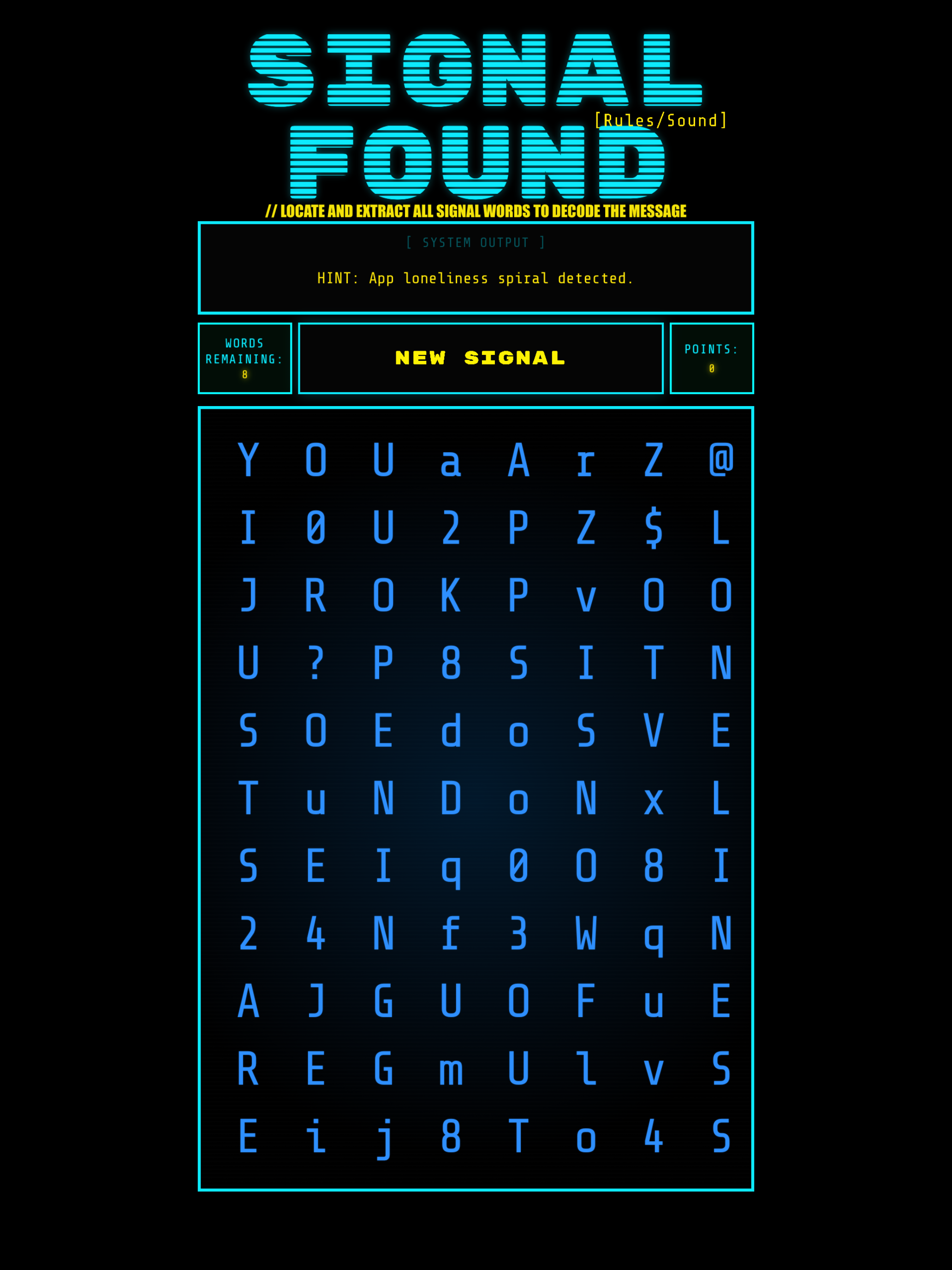 Signal Found Word Search Game screenshot 11