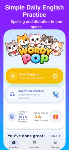 Wordy Pop: Spelling screenshot