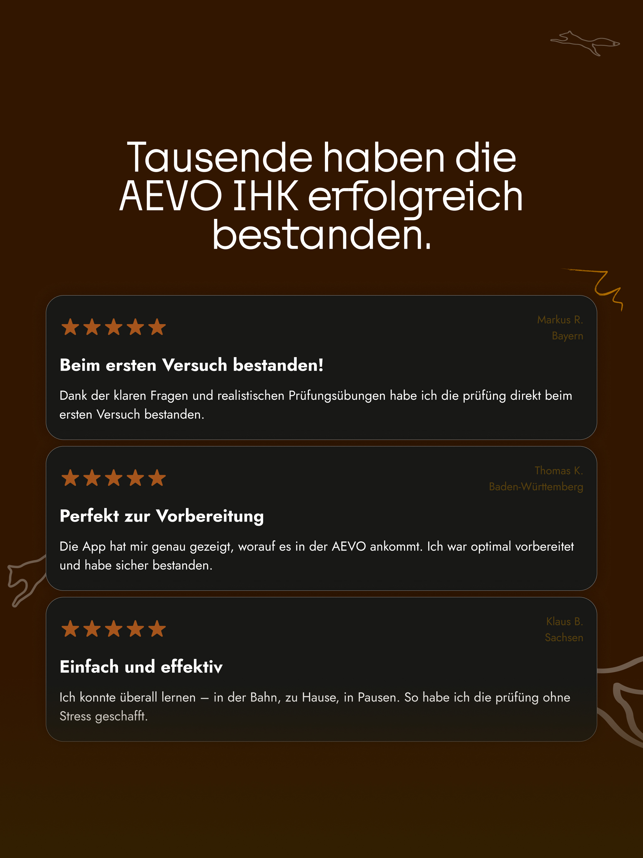 AEVO IHK App Trainieren