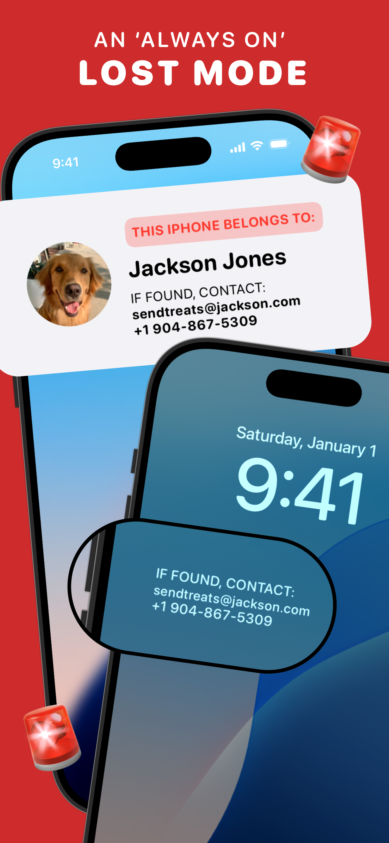 Nametag - Lost Phone Widget