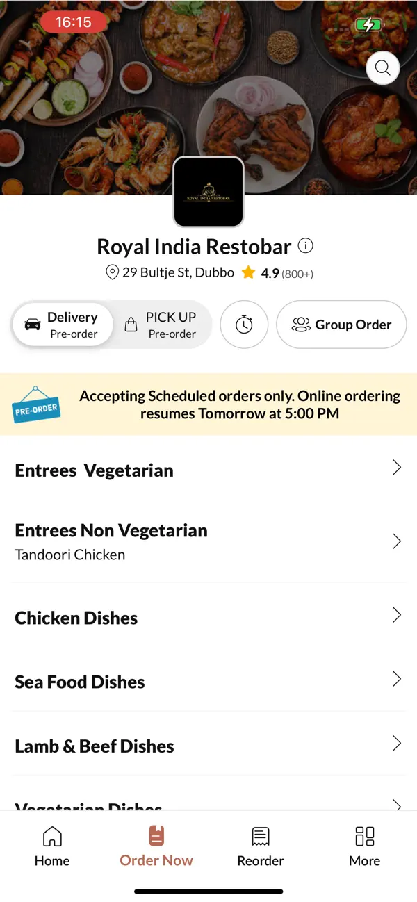 Screenshot #2 pour Royal India Restobar.