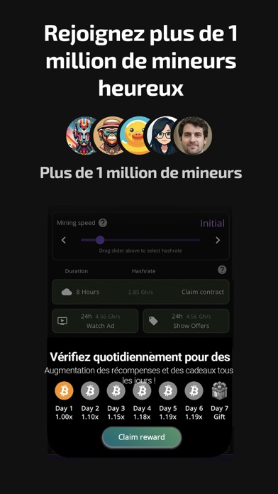 Screenshot #3 pour Crypto Cloud: Minage Bitcoin