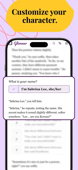 Glimmer: Interactive Fanfics screenshot 2