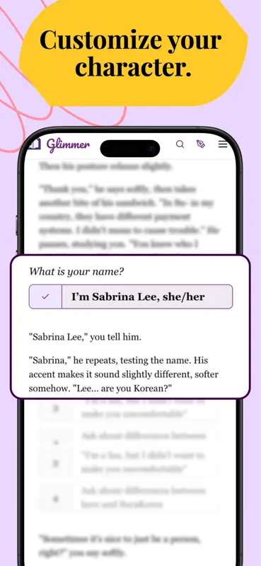 Glimmer: Interactive Fanfics screenshot 2 of 4