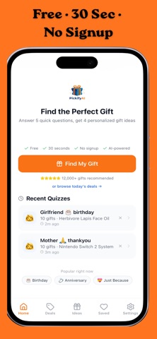 Pickify AI - Gift Finder Screenshot 2 of 4