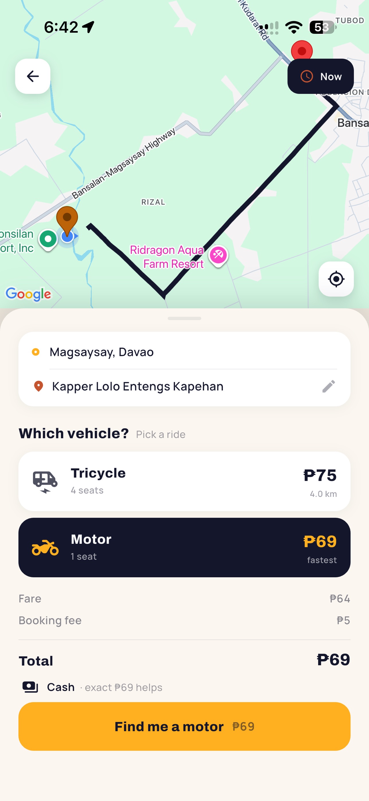 Screenshot 3 of Dala - Ride & Food delivery