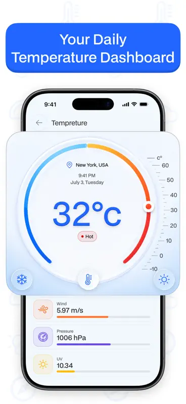 Thermometer: Weather map & AQI screenshot 3 of 6