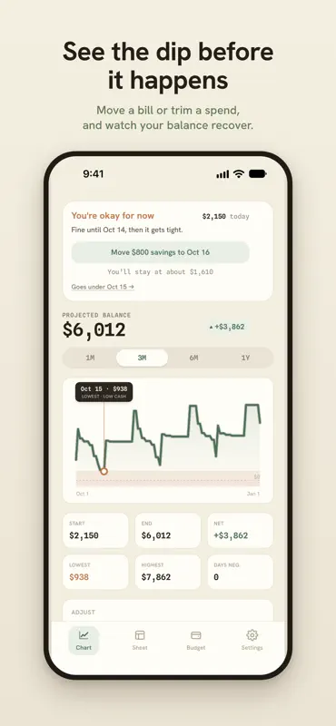 Ormos: Cash Forecast screenshot 2 of 6
