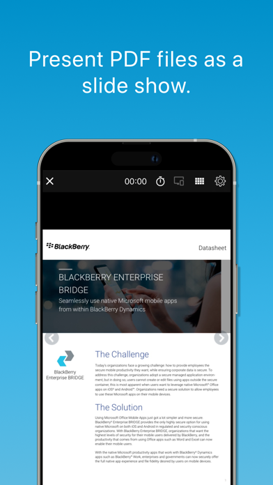 BlackBerry Enterprise BRIDGE Screenshot