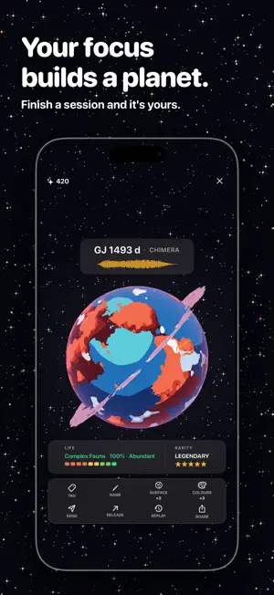 Planeta: Pomodoro Focus Timer screenshot 1