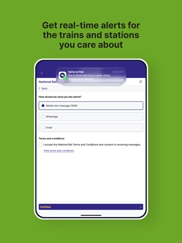 National Rail iPad screenshot