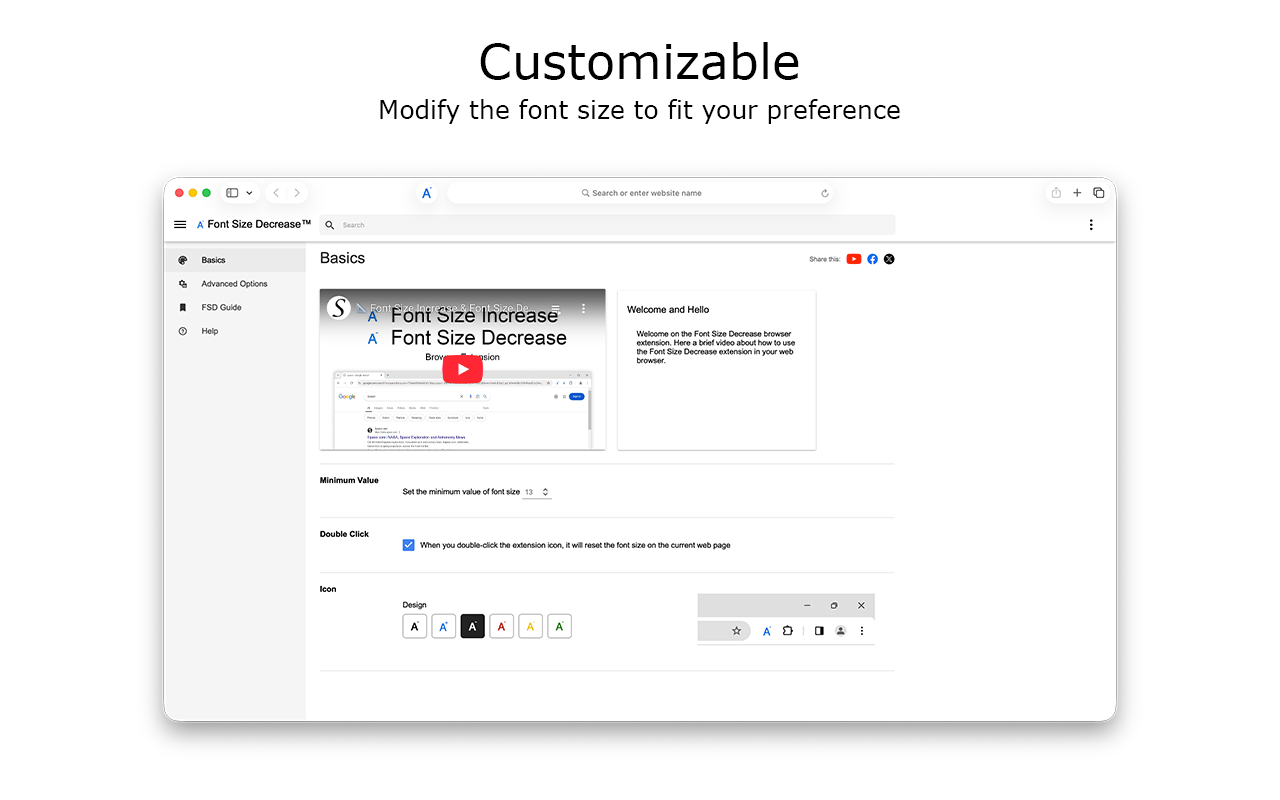 Font Size Decrease for Safari